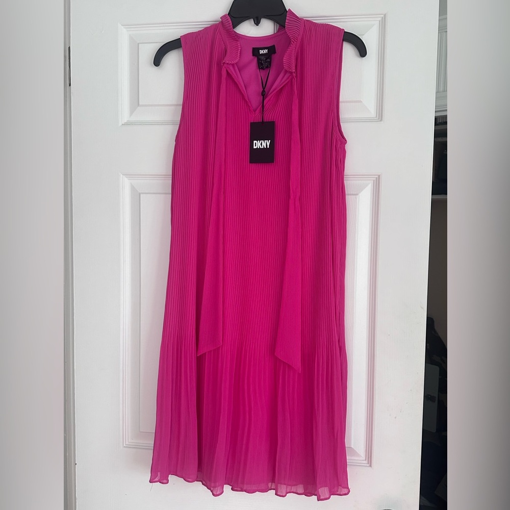 DKNY Pleated Shift Dress /Holiday Party/Wedding Guest